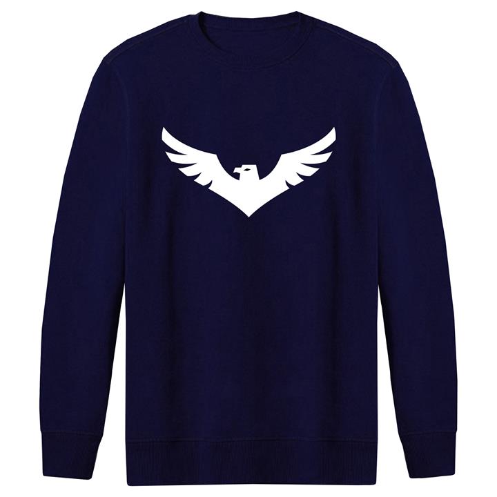 سویشرت مردانه طرح عقاب کد F171 رنگ سرمه ای